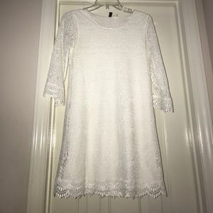 White lace dress