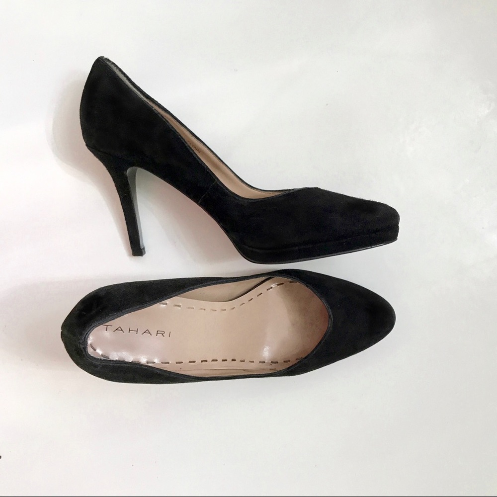 Suede Tahari Pumps