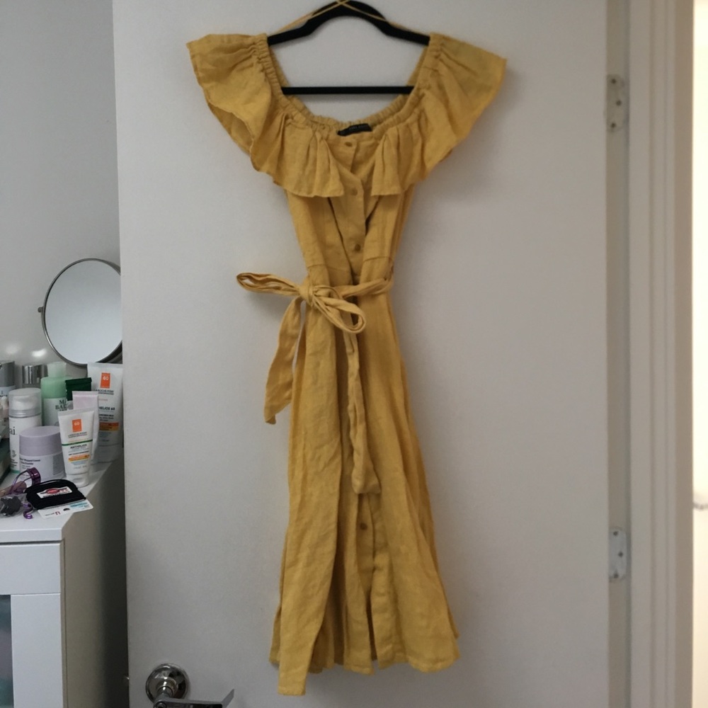 Zara | Off the Shoulder Midi Dress | Size S