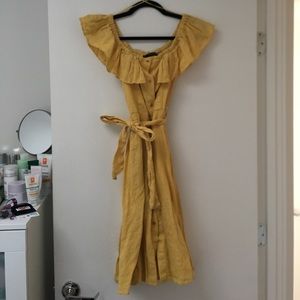 Zara | Off the Shoulder Midi Dress | Size S