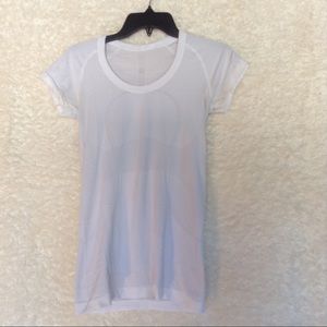 Lululemon White athletic tshirt