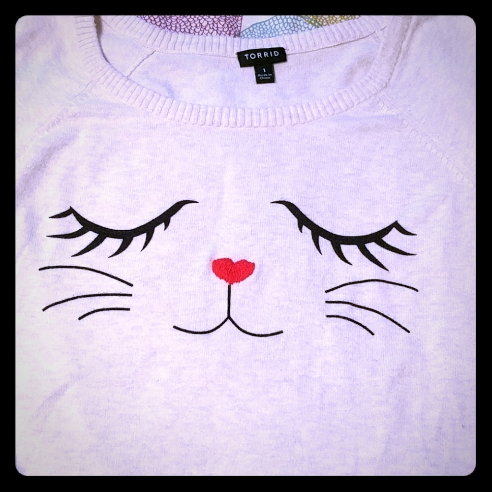TORRID women's cat sweater