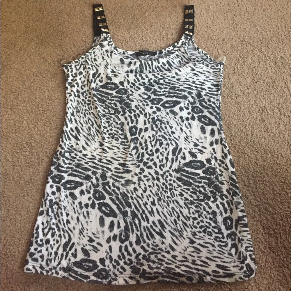 Leopard print tank top