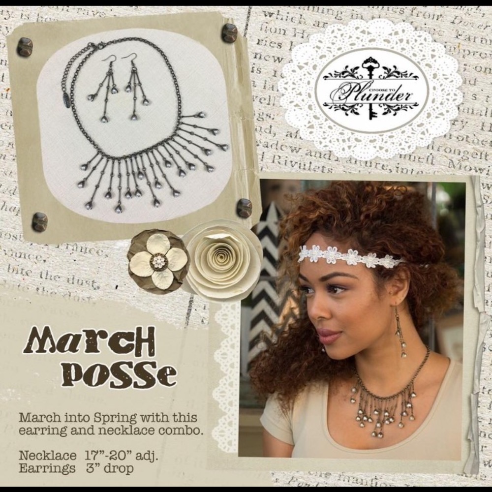 Necklace and earrings