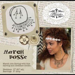 Necklace and earrings