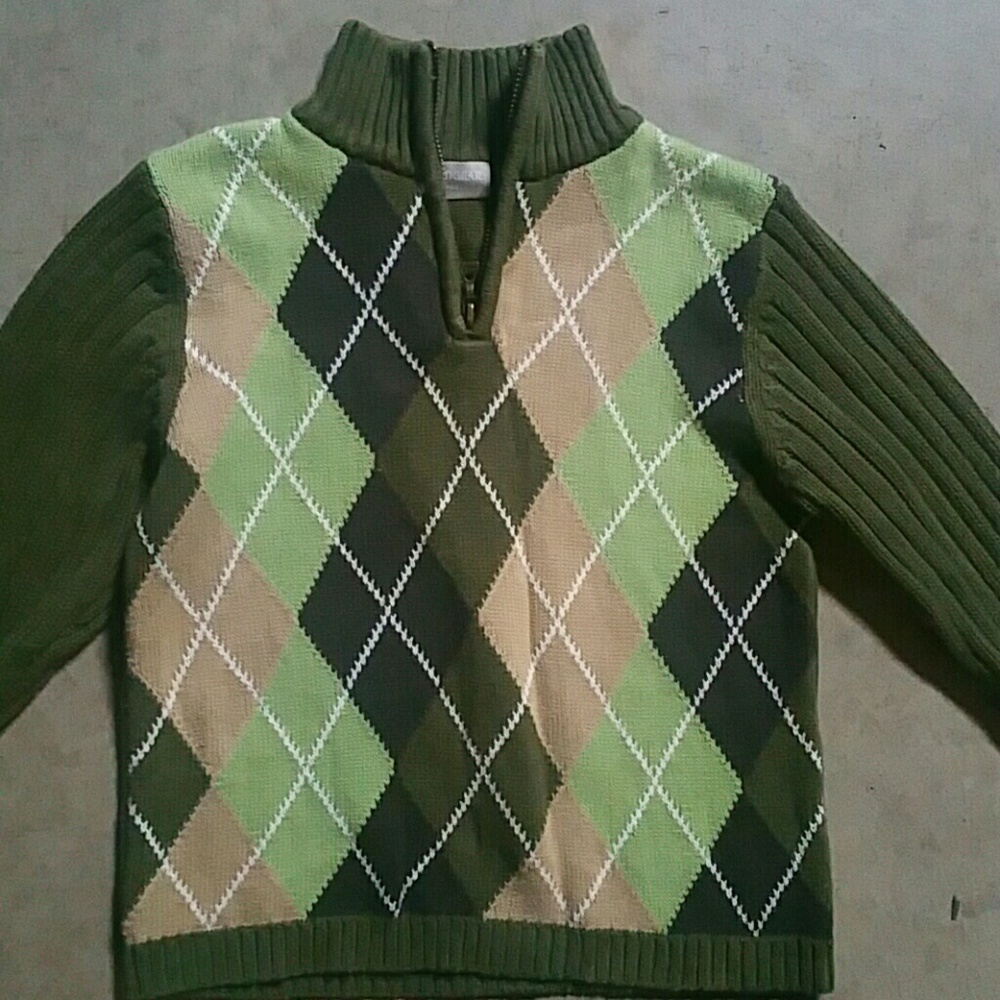 "Army Green Argile Sweater"
