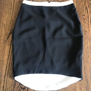 Black pencil skirt