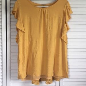 EUC Matilda Jane flutter sleeved top; Never worn