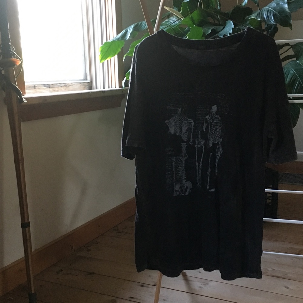 Brandy Melville John Galt Anatomical Skeleton Tee