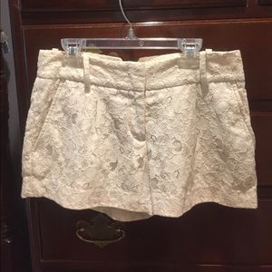 BC/BG off white lace shorts