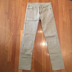 Levi 511 Gray Jeans. Size 28x30