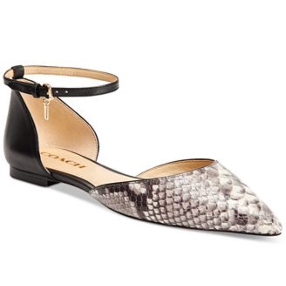 Coach Jameson Flats with Ankle Strap