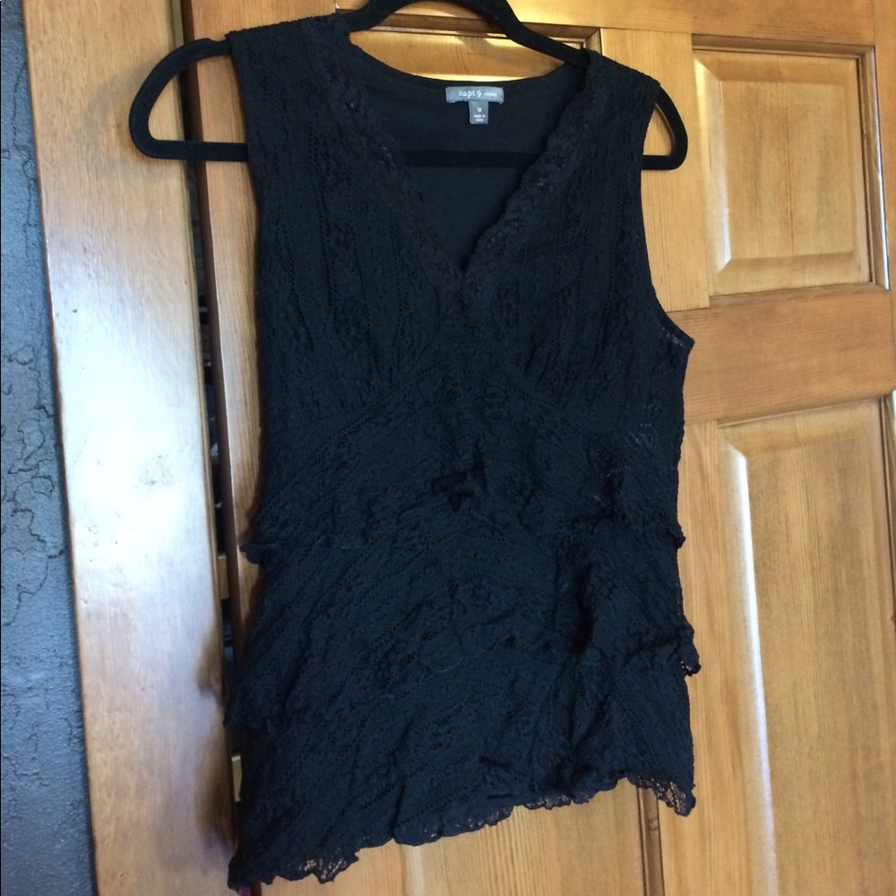 Black lace top