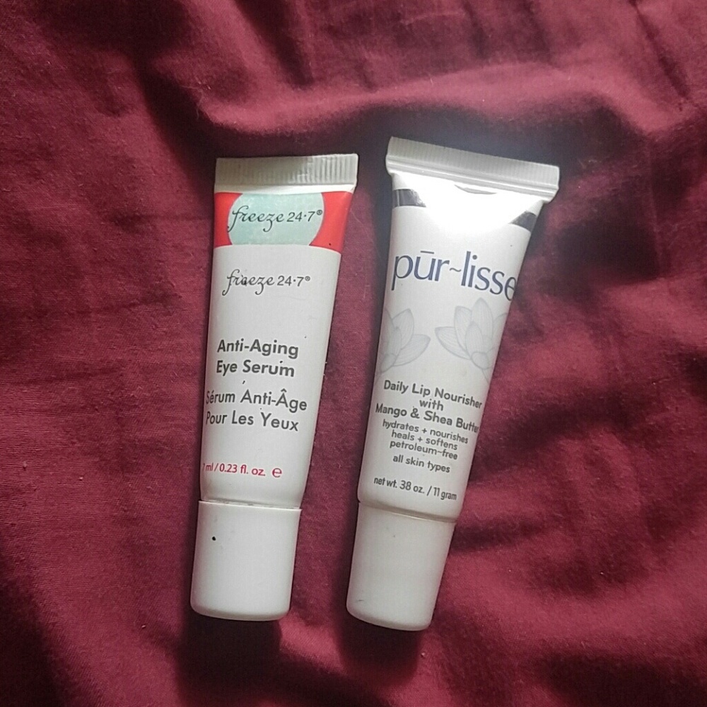 Lip nourisher and anti aging eye serum bundle