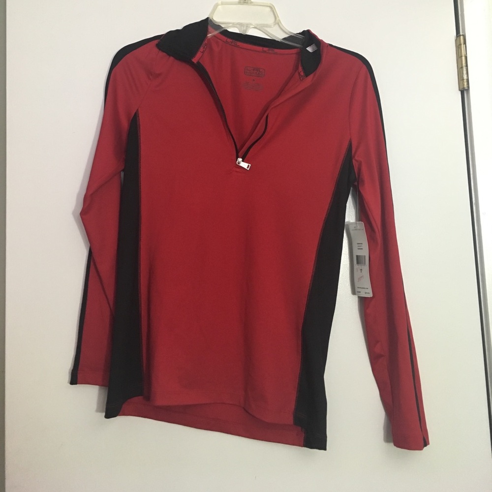 SMALL red Ralph Lauren active top