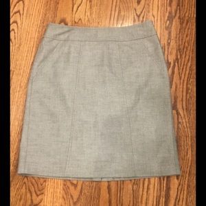 Ann Taylor LOFT grey pencil skirt