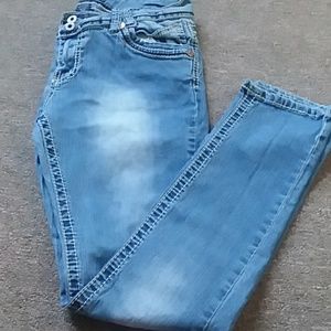 Light blue skinny jeans