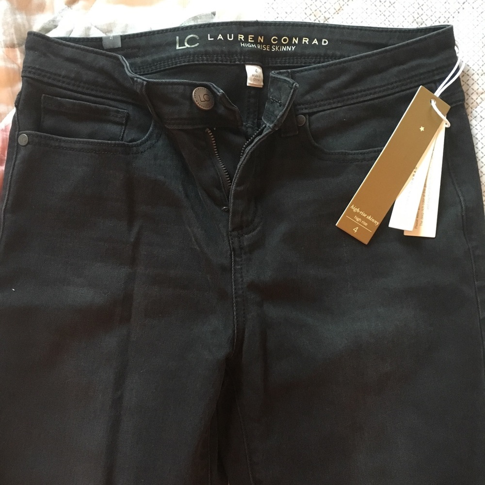 Lauren Conrad Black High Rise Skinny Jeans