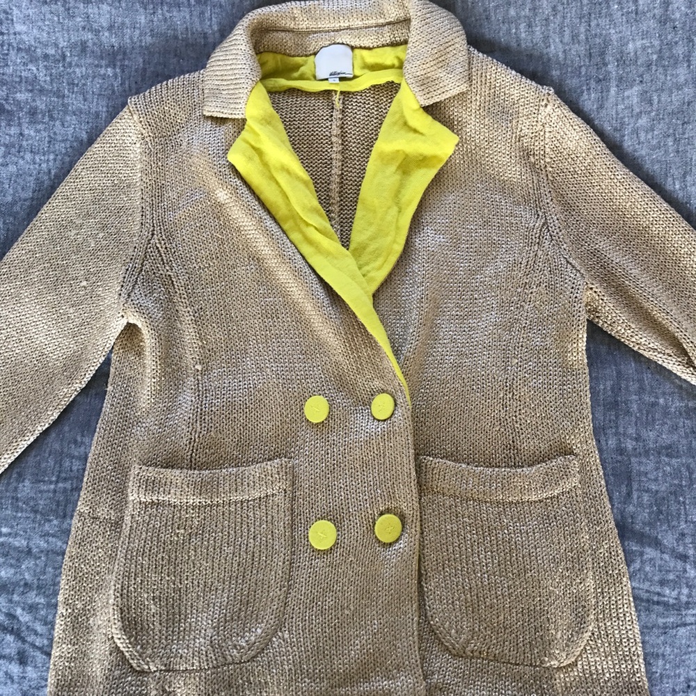 Phillip Lim gold woven sweater