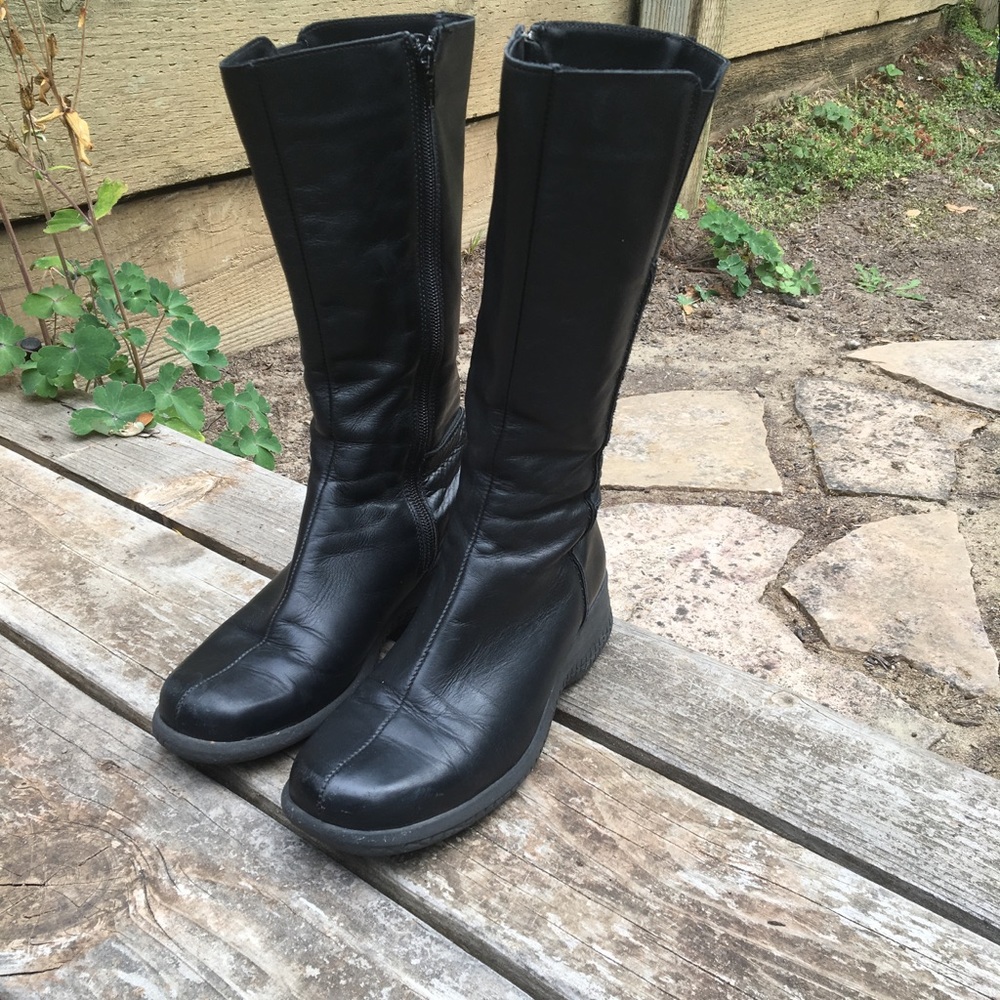 La Candienne Black Leather Boots