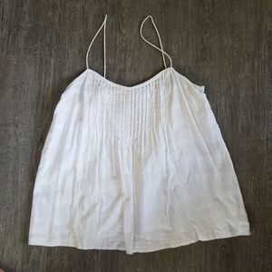 J. Crew spaghetti strap check tank top