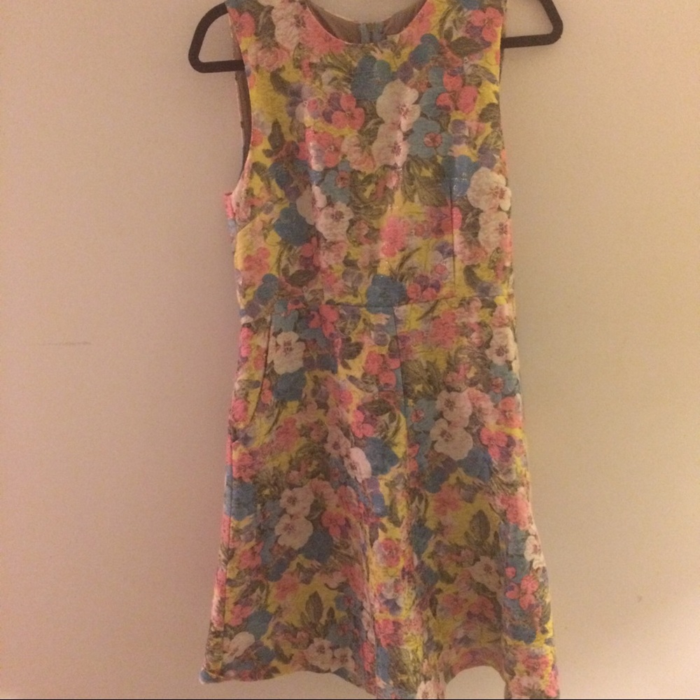 Anthropologie floral shift dress.