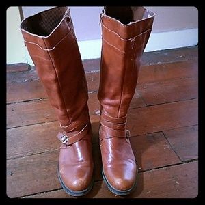 Leather brown/tan riding boots