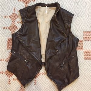 Free People Vegan Leather Vest