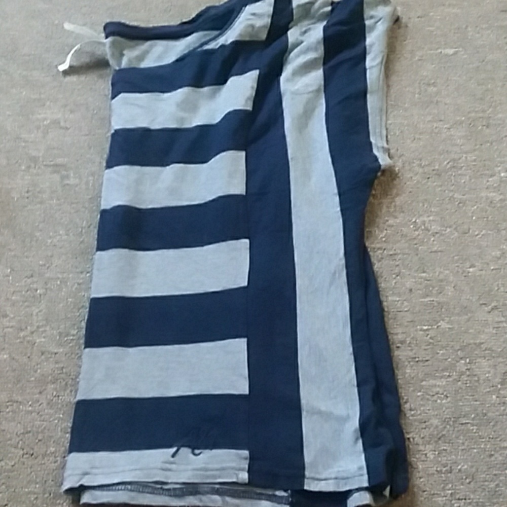 Aeropostale Blue and Grey Top