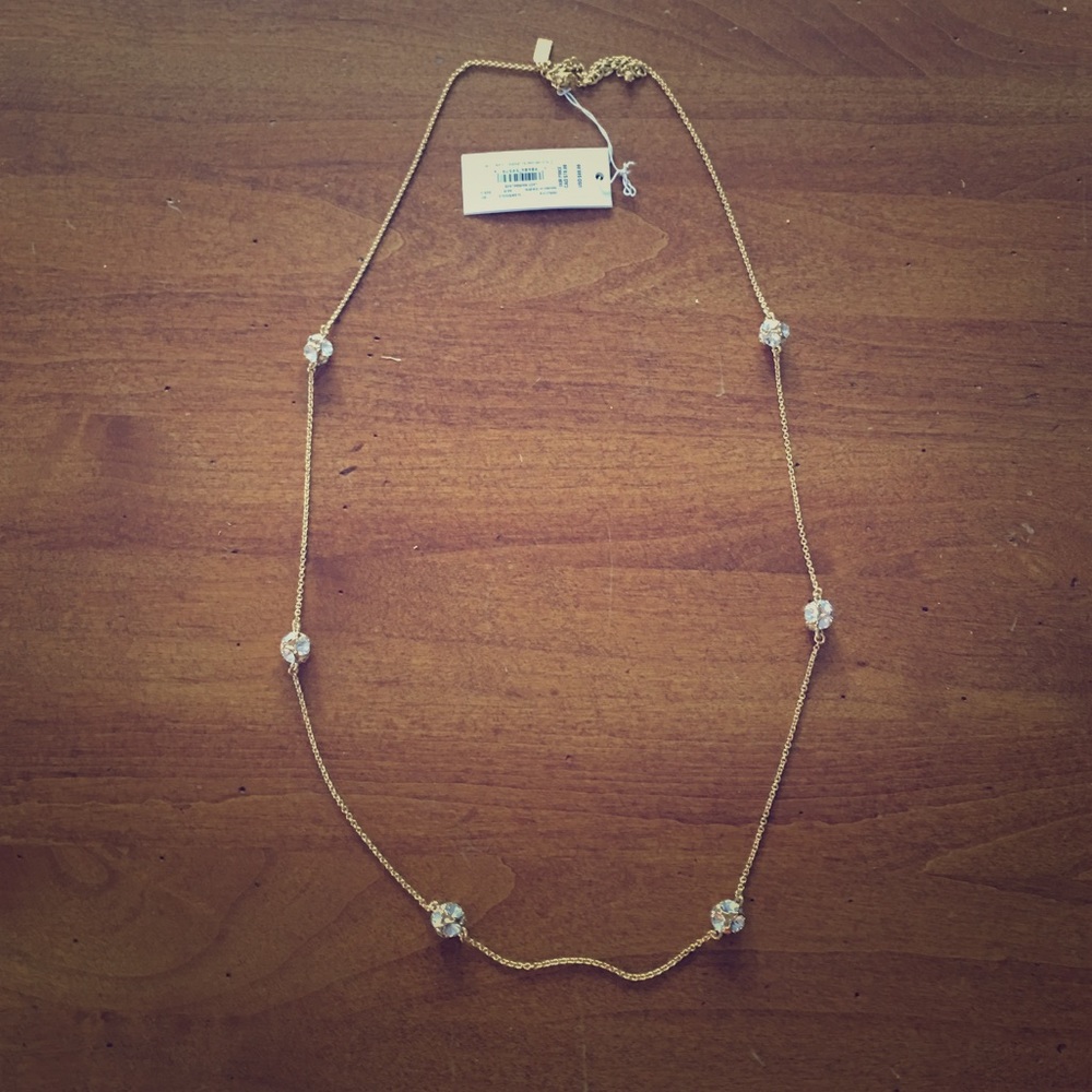Kate Spade Crystal Balls Gold Necklace