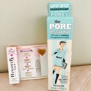 Benefit Porefessional and mini hangover spray