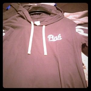 Pink hooded long sleeve