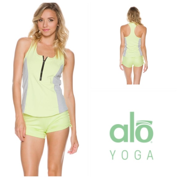 ALO Yoga | Tops | Alo Yoga Playa Colorblock Racerback Sport Tank | Poshmark