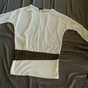 White long sleeve shirt.