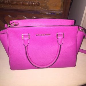 Michael Kors pink satchel