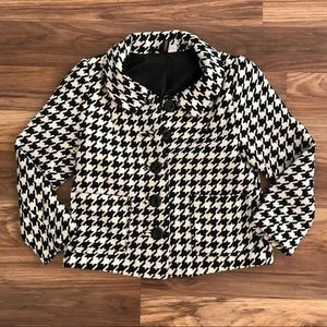 H & M Divided Cropped Coat Size 2