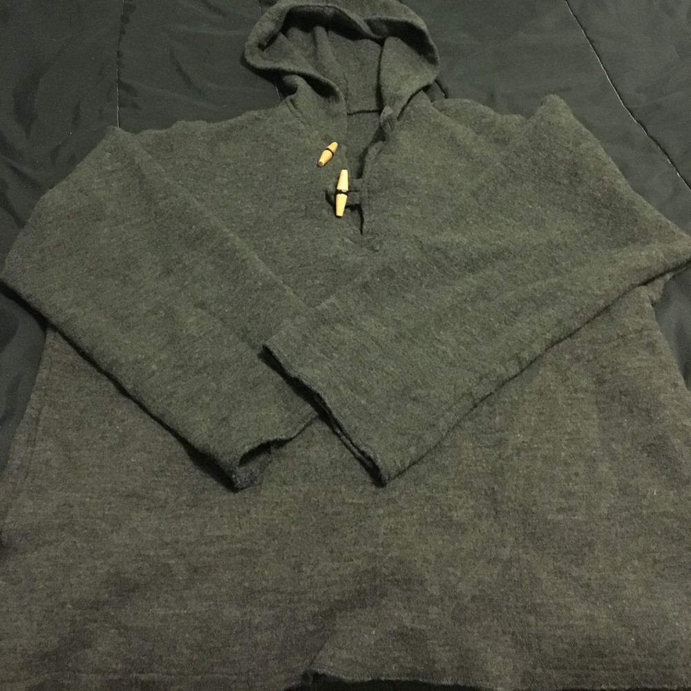 Handmade wool hoodie