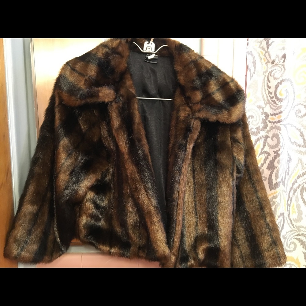 Faux fur jacket