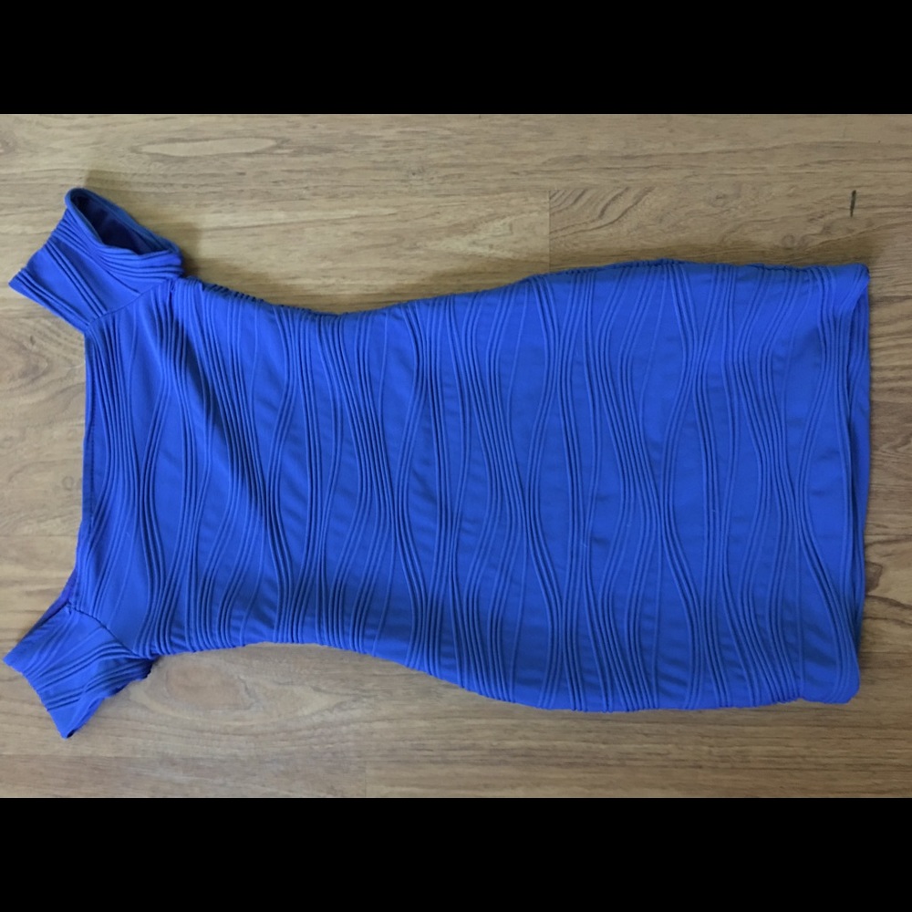 Tight blue dress