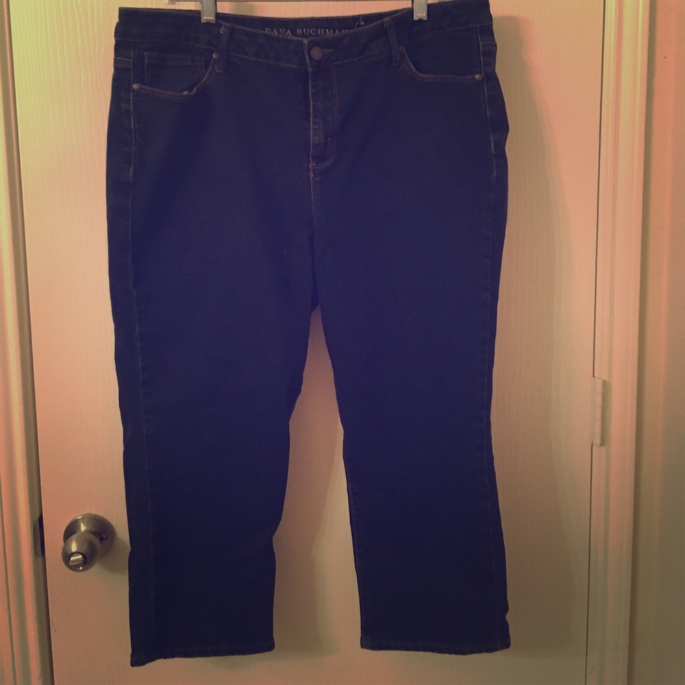 Dark wash skinny jeans