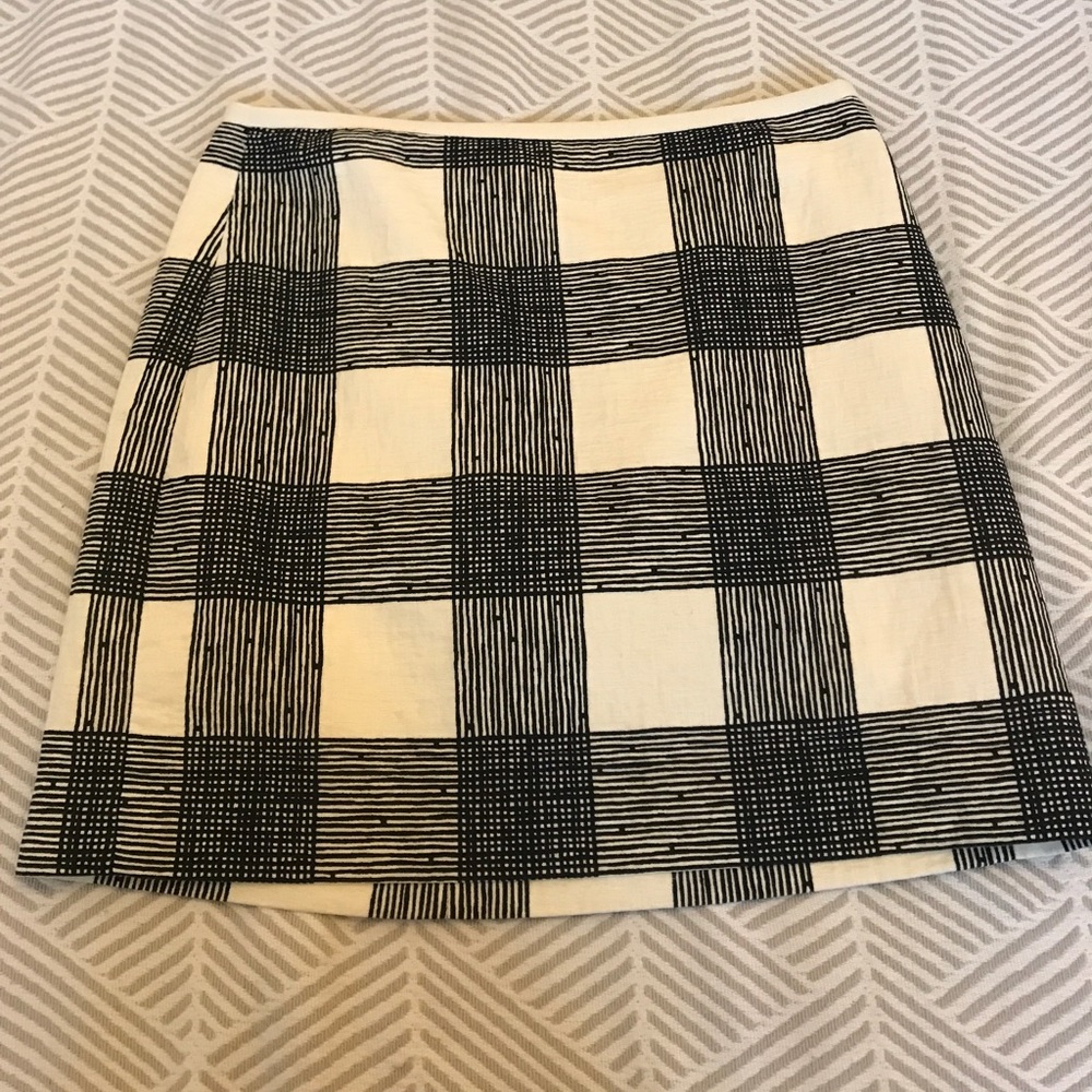 Madewell Grid Skirt Size 4