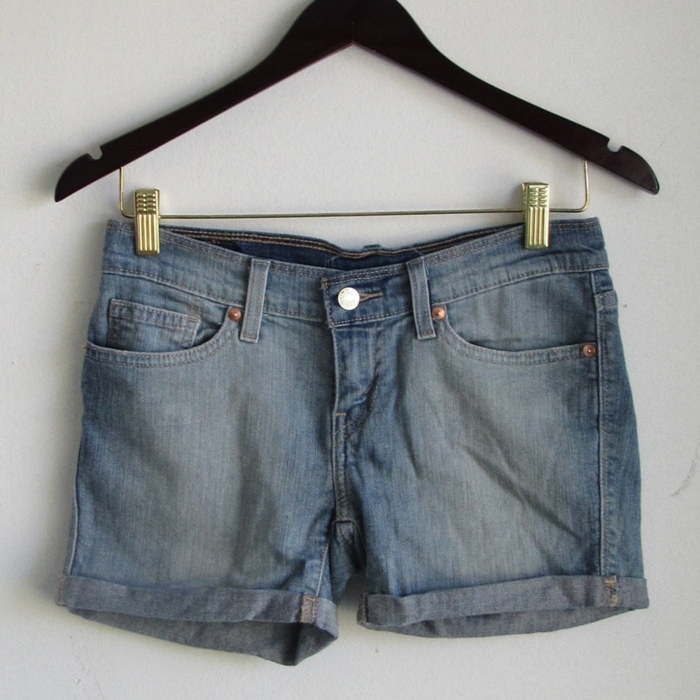 Levi's Denim Light Blue Jean Shorts