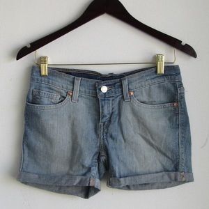 Levi's Denim Light Blue Jean Shorts