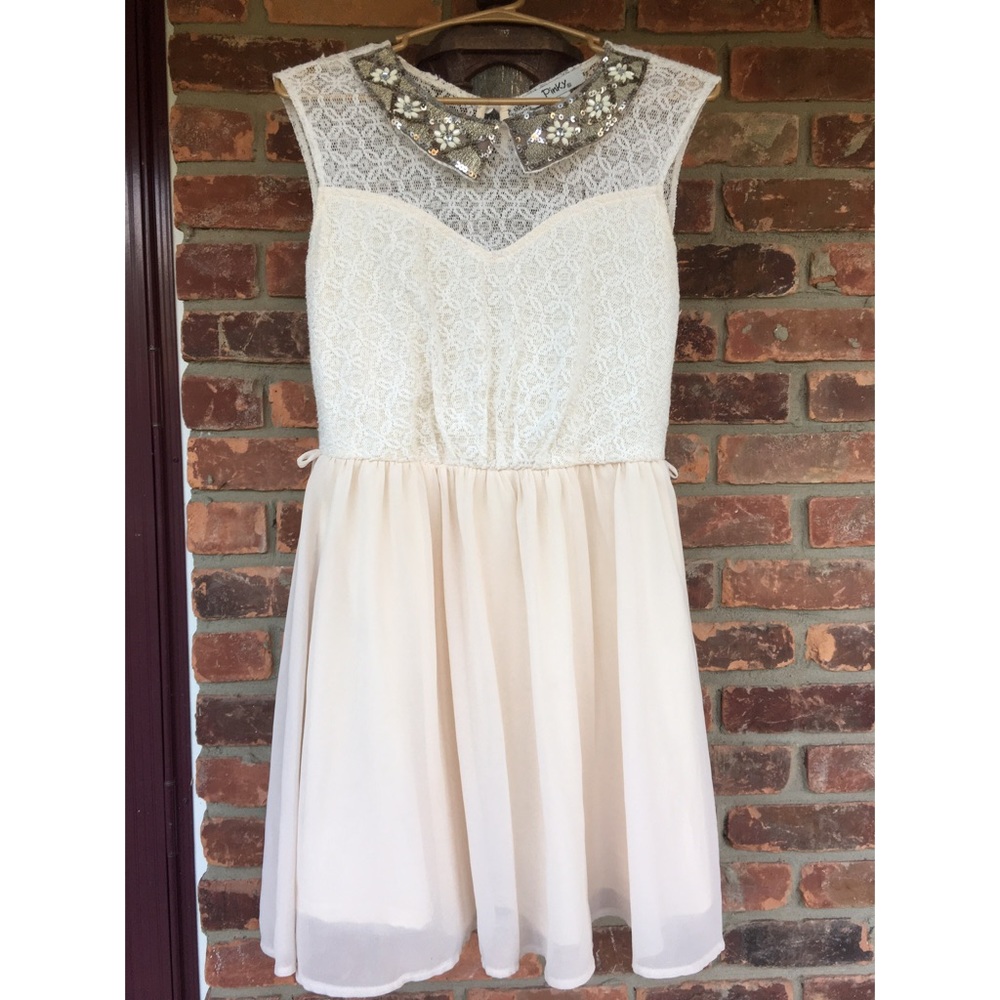 Cream Colored Lace Dress