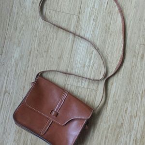 Faux leather crossbody bag
