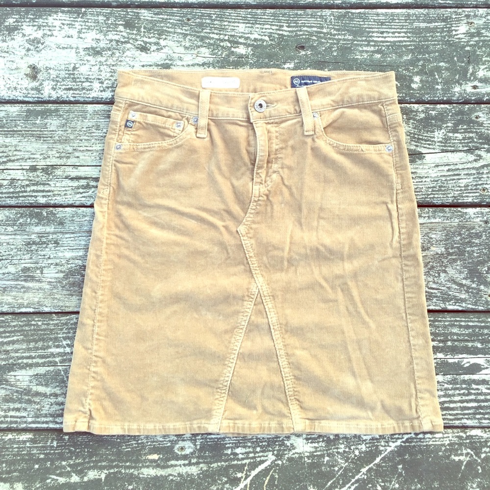 AG camel cord skirt