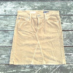 AG camel cord skirt