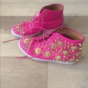 Jeffrey Campbell embellished sneakers, women's 8.5