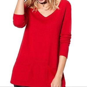 New York & Company Sweater, Red L