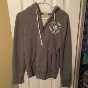 Hollister Grey Hoodie/Sweatshirt Size S
